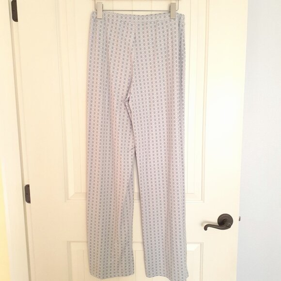 Pajamagram Naturally Nude Pajamas Light Blue Geo Print Size MT Tall - Picture 6 of 16
